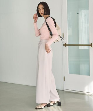 UNFILO アシンメトリー ラップパンツ ネイビー