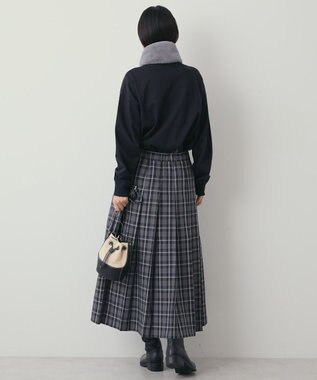 AMERICAN HOLIC T/Rタータンチェックプリーツスカート Black