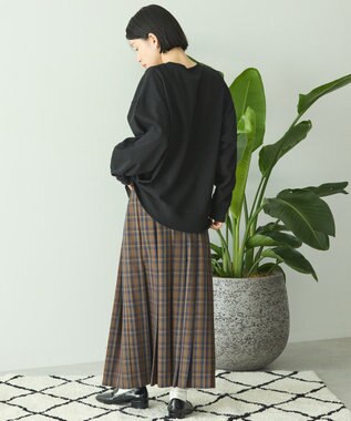 AMERICAN HOLIC T/Rタータンチェックプリーツスカート Brown