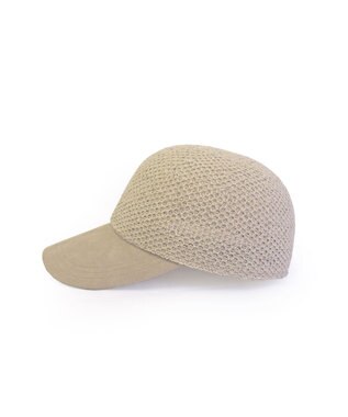 ATRENA 【日本製】つばスエードキャップ ベージュ