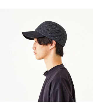 ATRENA 【日本製】つばスエードキャップ ブラック