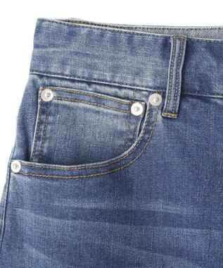 YECCA VECCA カットオフストレッチデニムパンツ Indigo