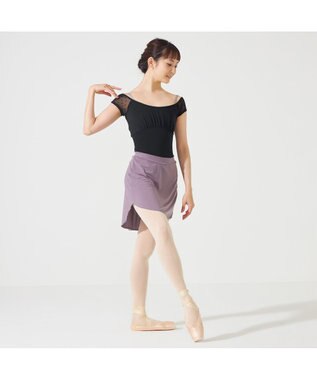 Chacott ショートスパッツ付スカート モーブ