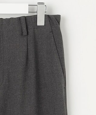 J.PRESS LADIES 【洗える】SOFTサーモ セミワイド パンツ チャコール系