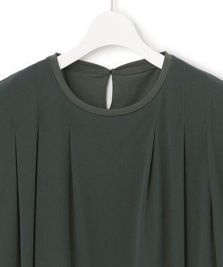 23区 【洗える】チュールコンビジャージー シアー カットソー カーキ系