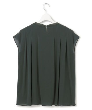 23区 【洗える】チュールコンビジャージー シアー カットソー カーキ系