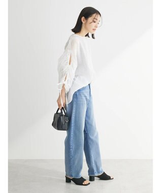 Green Parks ・ＥＬＥＮＣＡＲＥ　ＤＵＥ　バックリボンブラウス Off White