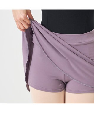 Chacott ショートスパッツ付スカート モーブ