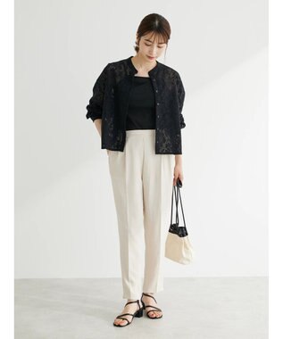 Green Parks ・Ｐｅｔｉｔ　Ｆｌｅｕｒ　カップツキレイヤードキャミ Black