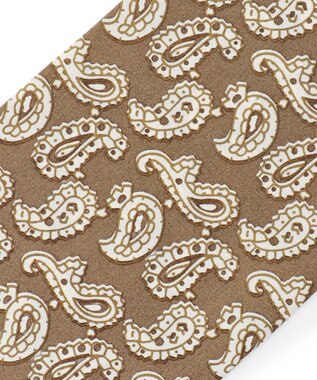 J.PRESS MEN ハンドプリントペイズリー ネッカチーフ ブラウン系6
