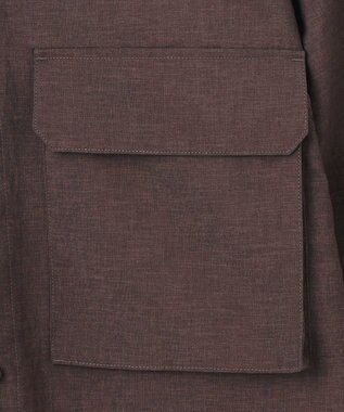 UNFILO MENS TENNEN TOUCH シャツアウター[23年春夏商品] ブラウン