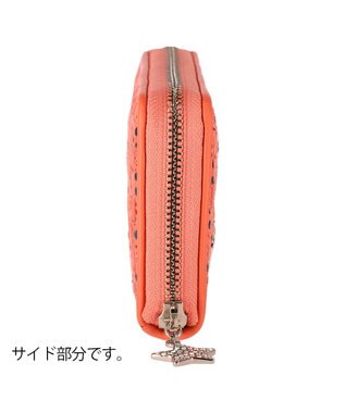 tsumori chisato CARRY キラメッシュ ラウンドファスナー長財布 ピンク