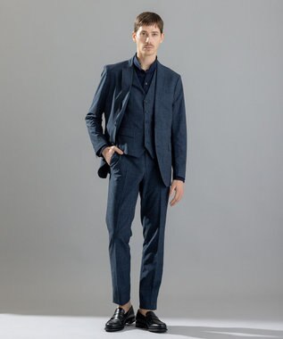 JOSEPH HOMME クールドッツストレッチ　ジレ ダルブルー系