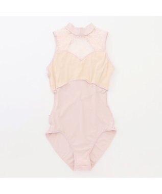 Chacott 【Nela ライン】ジュニア ハイネックレオタード ヨーロピアンピンク