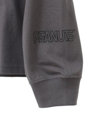 Green Parks ■ＰＥＡＮＵＴＳ　クロスステッチロンＴ Charcoal Gray