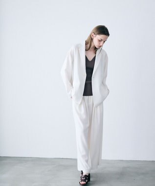 uncrave リネンライクツイル ジャケット オフ