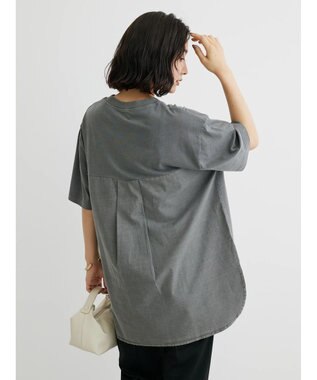 Green Parks ピグメントドッキングチュニック Gray