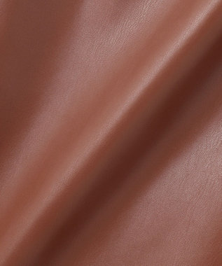 BEIGE， DUPHOT / フェイクレザースカート Camel