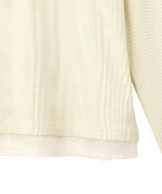 earth music&ecology レイヤード風テレコプルオーバー Yellow