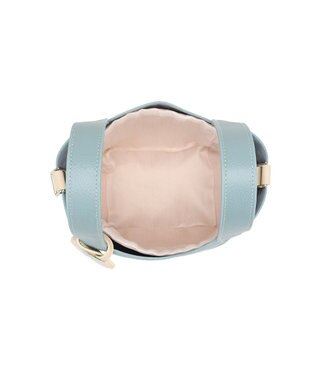 style code 【PADMA/パドマ】 キーチャーム付 本革ミニトートバッグ ブルー