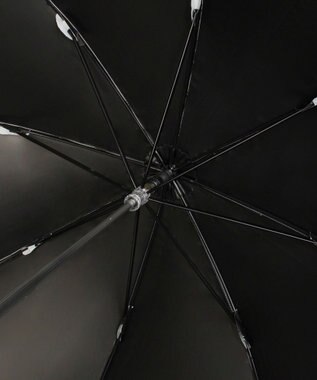 MOONBAT POLO RALPH LAUREN（ポロ ラルフローレン）晴雨兼用日傘 ドット 長傘 遮光率100％ 遮熱 UV オフホワイト