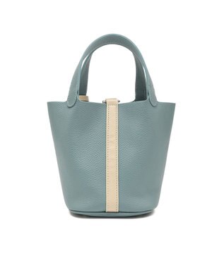 style code 【PADMA/パドマ】 キーチャーム付 本革ミニトートバッグ ブルー