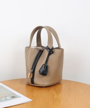 style code 【PADMA/パドマ】 キーチャーム付 本革ミニトートバッグ