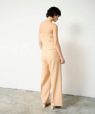 GRACE CONTINENTAL リネンタッチビスチェサロペ ピンク