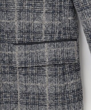 JOSEPH ABBOUD 【ストレッチ/イタリア素材/軽量】 イタリア素材使用・スライバーチェックジャケット ライトグレー系4