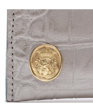 A.D.M.J. 【牛革】クロコ型押しオーガナイザーパース グリッジオ