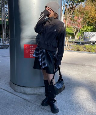 WEGO スエードポンチクロップドトラックジャケット スミクロ