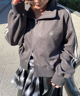 WEGO スエードポンチクロップドトラックジャケット スミクロ