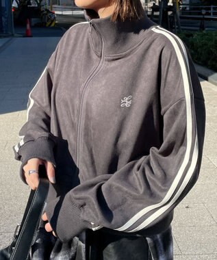 WEGO スエードポンチクロップドトラックジャケット スミクロ