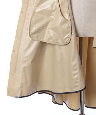 MOONBAT POLO RALPH LAURENRL パイピングレインポンチョ 無地 75デニール 収納袋付き ベージュ