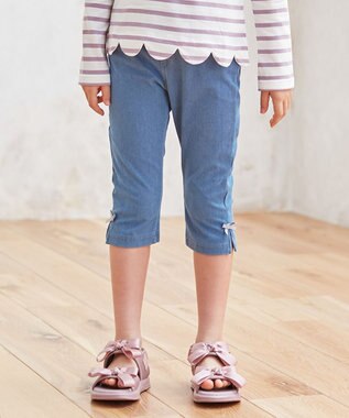 ANY KIDS 接触冷感しろくまパンツ インディゴ