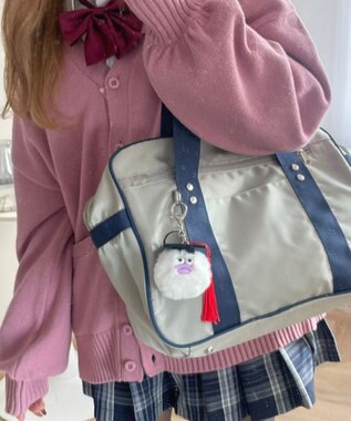 WEGO 卒業おめおめモンスターぬいぐるみキーホルダー ホワイト