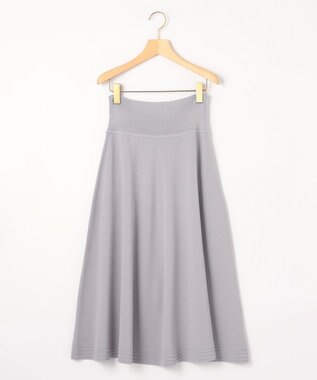 組曲 【セットアップ着用可・WEB限定カラーあり】MINA ニットフレアスカート 【WEB限定】ライトグレー系9