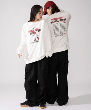 WEGO 【2025年秋冬新作/SMLXLサイズ展開/ユニセックス着用ITEM】アソートグラフィックプルオーバー 柄1