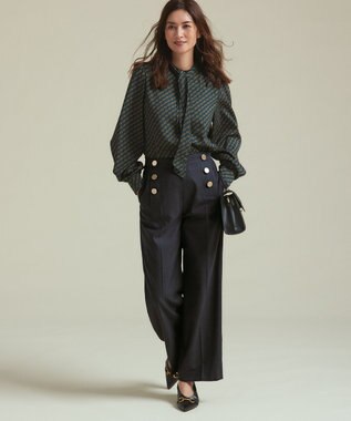 23区 23区×FABIO RUSCONIコラボレーション ビット パンプス ブラック系