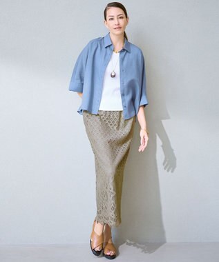 自由区 S 【SHIHOさん着用・こだわり素材】パネルレース スカート