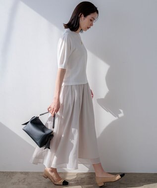 組曲 バイカラーバレエシューズ ベージュ系