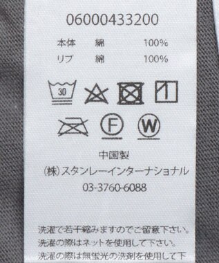 Green Parks ■ＰＥＡＮＵＴＳ　クロスステッチロンＴ Charcoal Gray