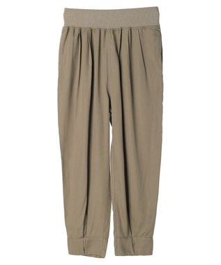 Green Parks ・ｆｕｒｒｙ　ｒａｔｅ　タックジョガーパンツ Gray Beige