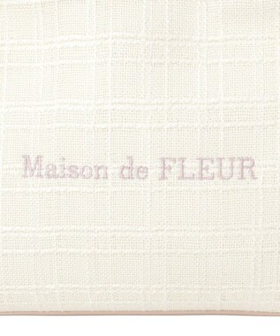 Maison de FLEUR スカーフ付きツイード2Wayバッグ Pink