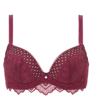 BRADELIS New York 【BRADELIS New York ブラデリス】ジャクリーンステップ3ブラ24A1 育乳補整 補正 ブラジャー 下着 幅狭ワイヤーでバストを整える ワイン