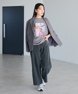 CRAFT STANDARD BOUTIQUE アートライクプリントロンTee Gray