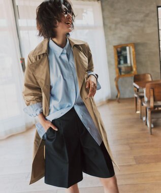 uncrave チノギャバジン ショートトラウザー ネイビー