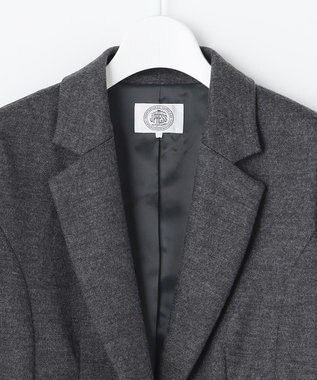 J.PRESS LADIES アクアレジェンドウールジャージー テーラード ジャケット ライトグレー系