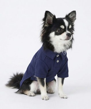 OP／FILA 【Ocean Pacific】ポロシャツ風ドッグウェア ペットウェア ネイビー