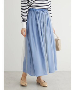 Green Parks ２ｗａｙ　リバーシブルシャイニーチュールスカート Blue